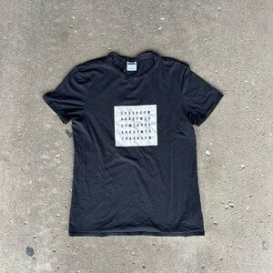 Gymshark Black Tee with Graphic Print